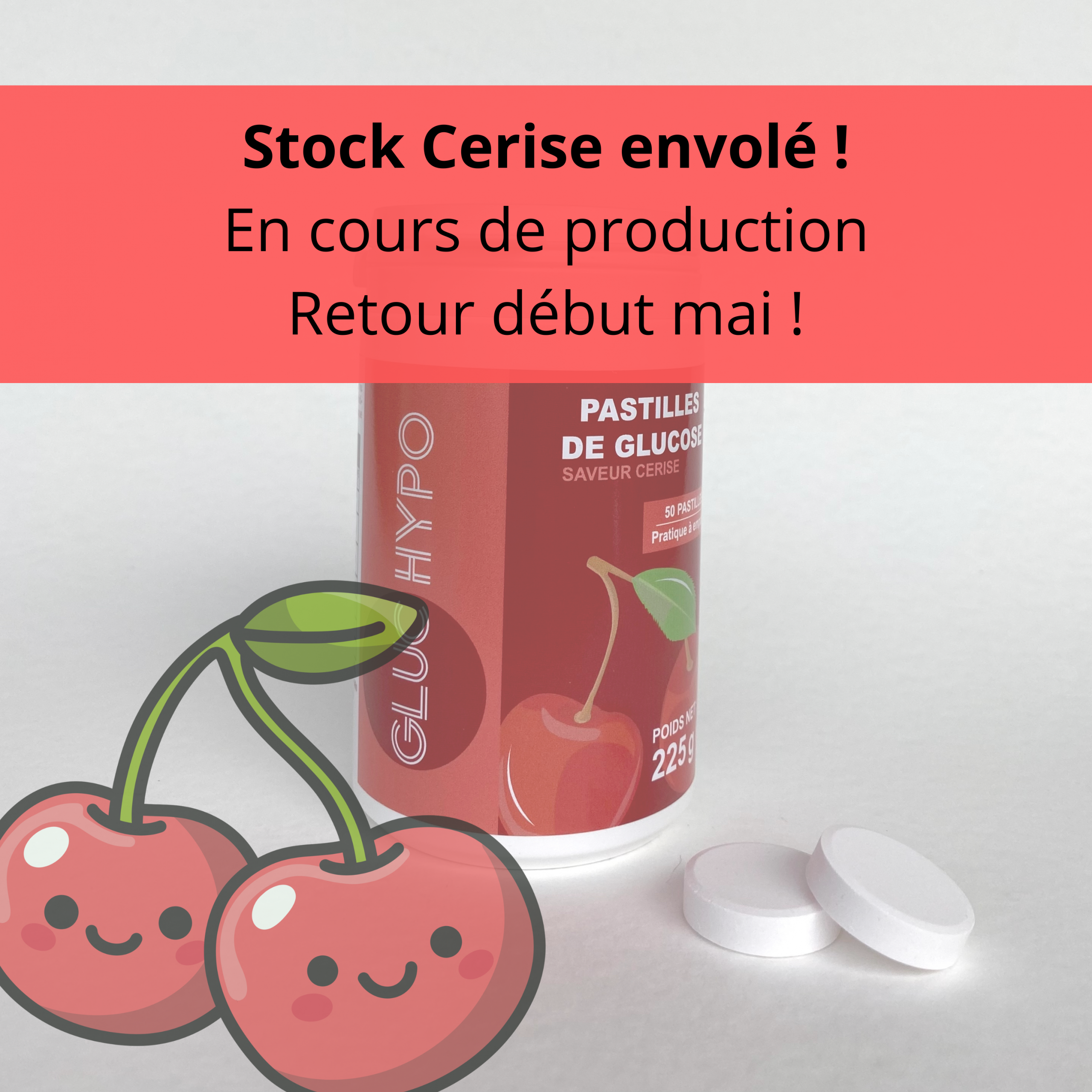 Gluc Hypo - Pot de 50 Pastilles